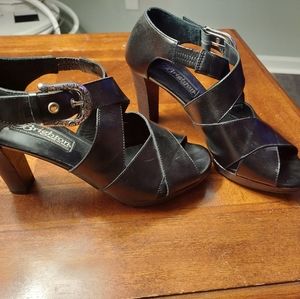 Brighton heels Black Silver 6.5